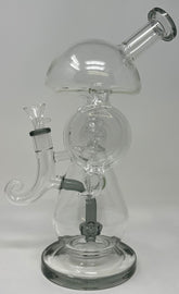Fancy Dual Chamber Alien Head Bong